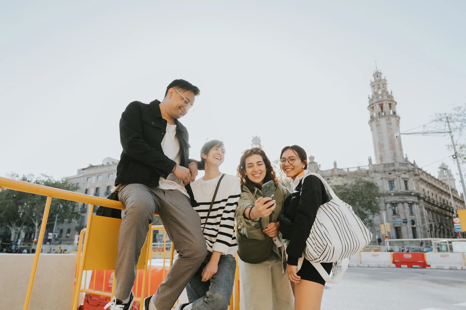 Des amies Français à Barcelone